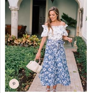 Veronica Beard Caralina tie-waist midi skirt